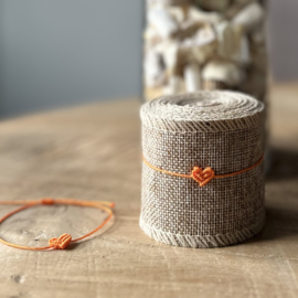 Armbandje | Love bracelet-gevlochten hartje