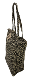 Luipaard Creme Vera Pelle wild leren shopper