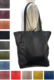 Luipaard Cognac Vera Pelle wild leren shopper