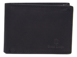 Extra kleine Dutch Design leren portemonnee billfold (landscape) model.