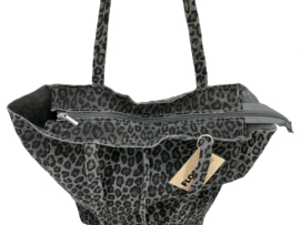 Luipaard Grijs Vera Pelle wild leren shopper