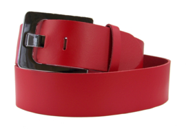 100% Leren kwaliteits riem 5 cm breed Rood