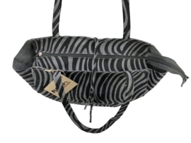 Zebra Grijs Vera Pelle wild leren shopper