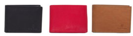 Extra kleine Dutch Design leren portemonnee billfold (landscape) model.