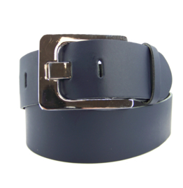 100% Leren kwaliteits riem 5 cm breed Donkerblauw