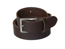 Extra lange Donkerbruine 100% Leren kwaliteits riem 3cm breed