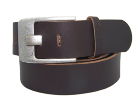 100% Leren kwaliteits riem 5 cm breed Donkerbruin