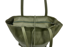 Groene Vera Pelle leren shopper