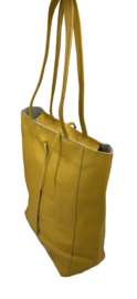 Gele Vera Pelle leren shopper