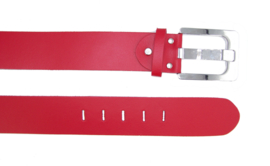 100% Leren kwaliteits riem 5 cm breed Rood