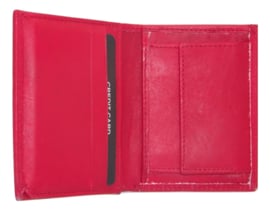 Kleine Dutch Design portemonnee (hoog model) rood 5 creditcardvakken.