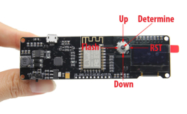 ESP8266 ESP-WROOM-02 Development Board Mini-WiFi NodeMCU Module with ESP8266 Chip + 18650 Battery Holder + 0.96 OLED