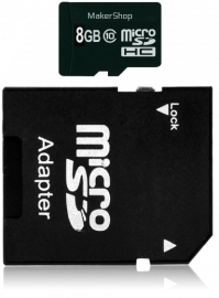 8 GB MicroSDHC met adapter