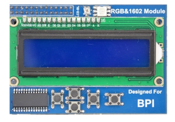 LCD1602 display (extend board)