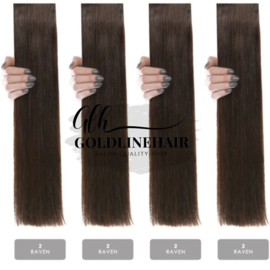 Hair weft #2 donkerbruin Classic Line