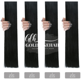 Hair weft  #1 zwart Classic Line