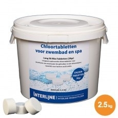 Chloortabletten - Interline Long 90 Mini - 20 gram (2,5 kg) 52781209