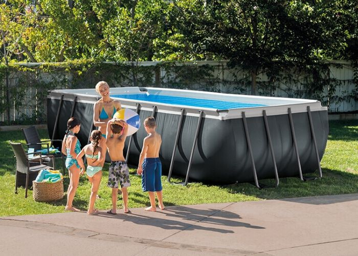 Intex Ultra Frame zwembad 549 x x 132 cm met 4m3 (26356GN) | rechthoekig | Zwembaden4fun