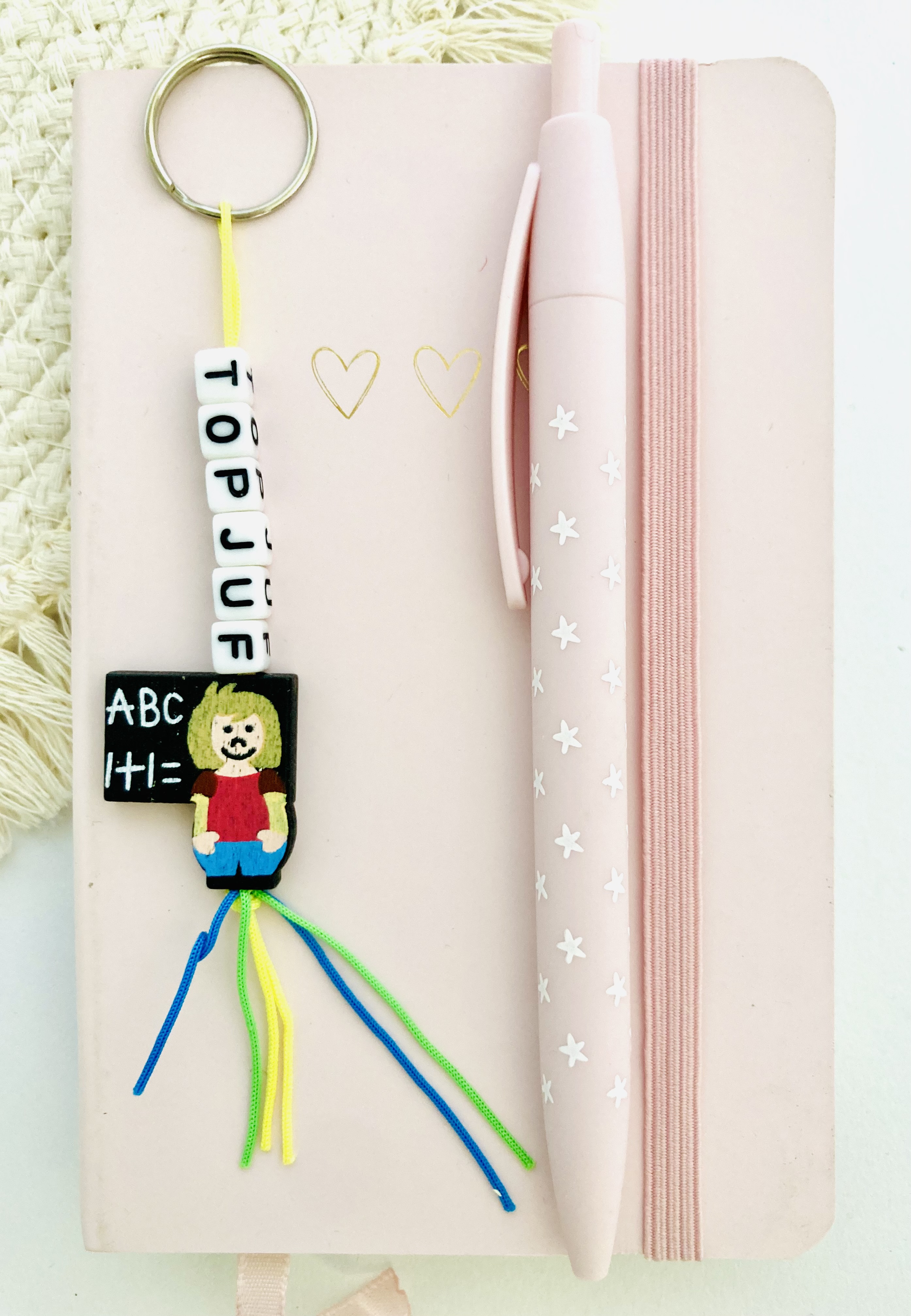 JUF |  Notitieboekje Roze, Pen & Sleutelhanger