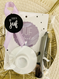 JUF  | Kaart, Kaarshouder &  Kaarsje
