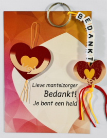 Kaartje & sleutelhanger 