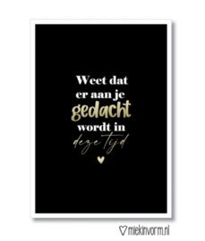 Kaart | Weet dat er aan je gedacht wordt....