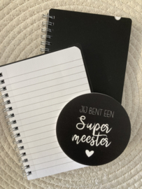 MEESTER | Notitieblok & onderzetter