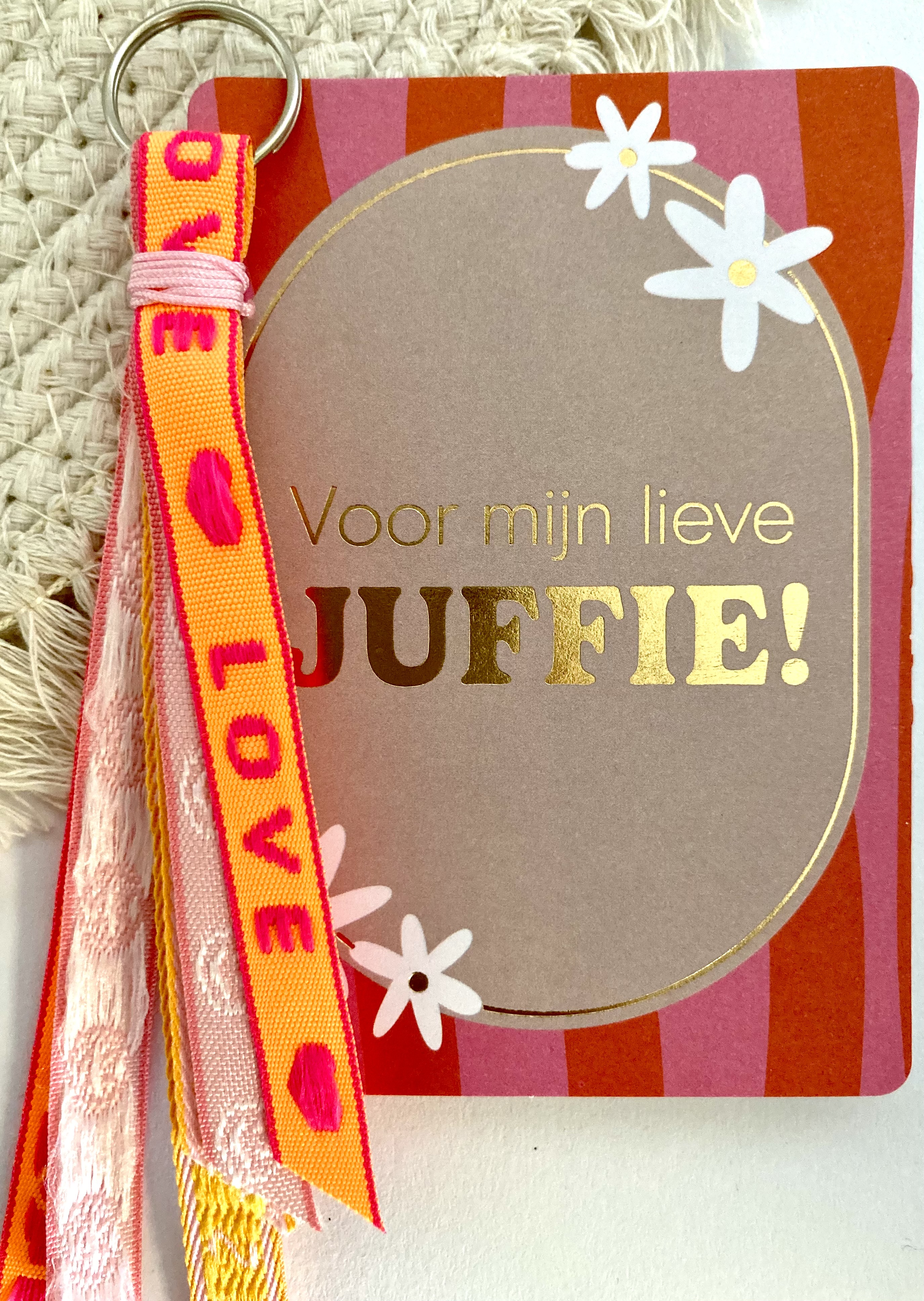 JUF | Cadeaukaartje & Ibiza Sleutelhanger