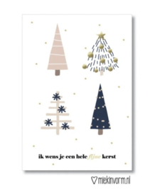 Kaart | Ik wens je een hele fijne kerst