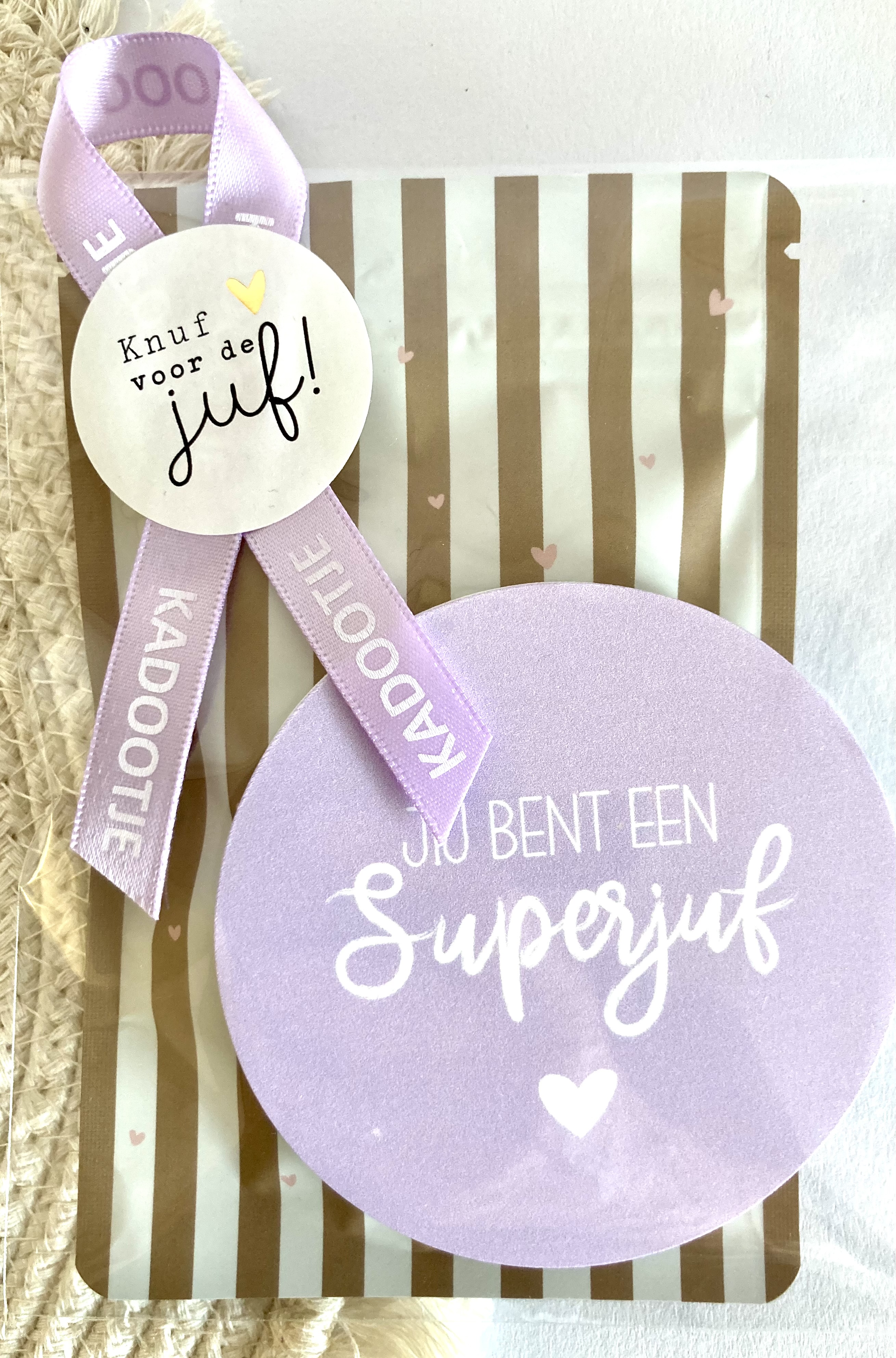 JUF | Zakje thee & Onderzetter