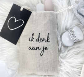 Zakje met lichtjes | Ik denk aan je