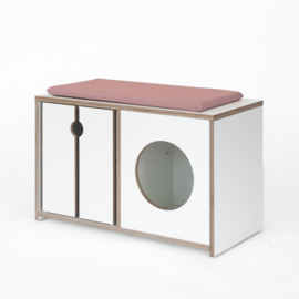 Aanbouwkeuken wasmachine wit of decor