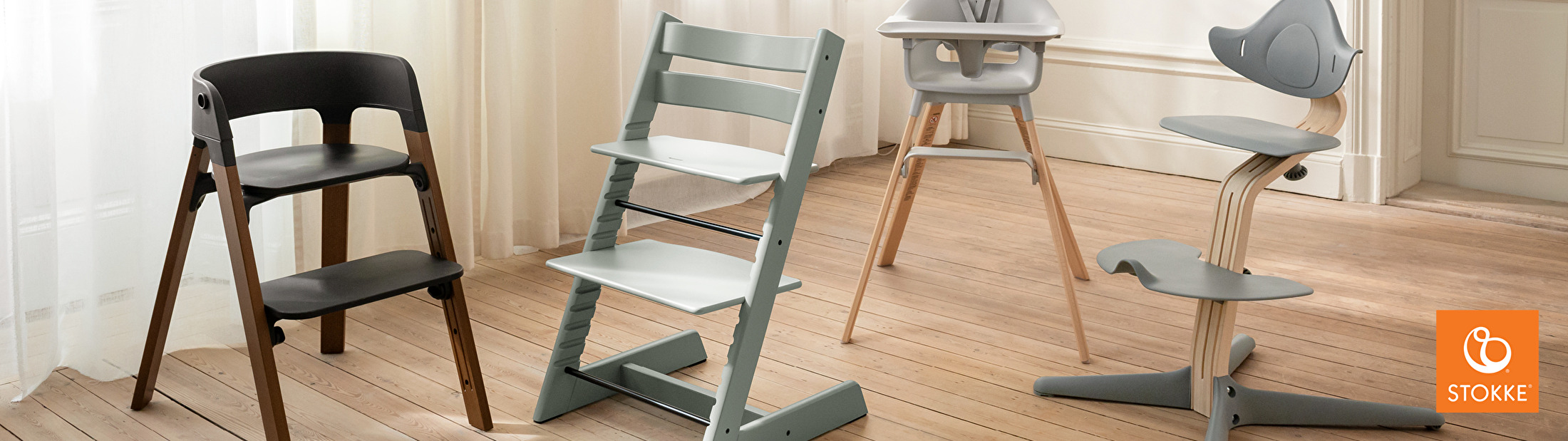 Banner Stokke meegroeistoelen