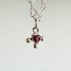 Queen of hearts zilver/roze