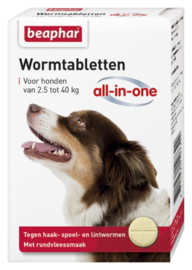 Wormtabletten All-In-One Hond 2,5 - 40 kg