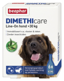 Dimethicare Line-on hond meer dan 30 kg 6 pipetten