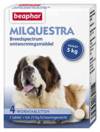 Milquestra Wormtabletten hond 4 tabletten