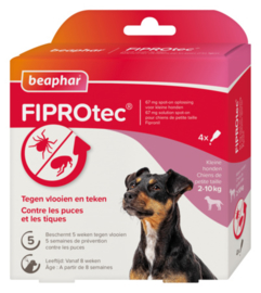 Fiprotec Spot-On hond 2-10 kg 4 pipetten