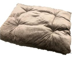 Boefje Fluweel Taupe 60x80cm