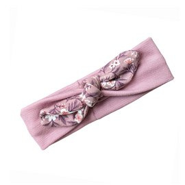 Babyhaarbandje Newborn dusty pink "vintage flower"