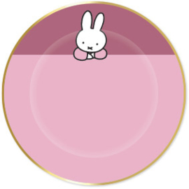 Plates Miffy with gold accent