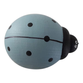 woden ladybug - blue