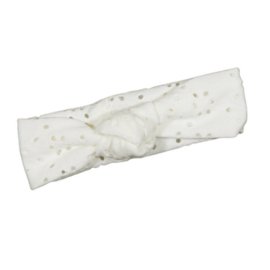 Babyhaarbandje broderie ivoor