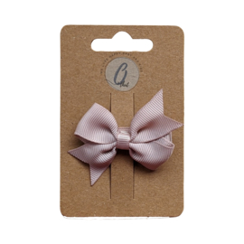 Alligatorclipje strik grosgrain shell