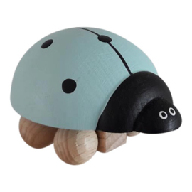 wooden ladybug - mint