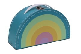 suitcase pastel rainbow