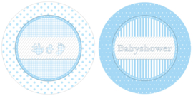 Babyshower bordje blauw