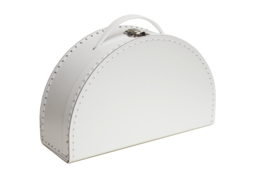 halfmoon suitcase white