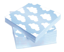 Napkins Star/hart blue