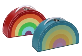 suitcase pastel rainbow
